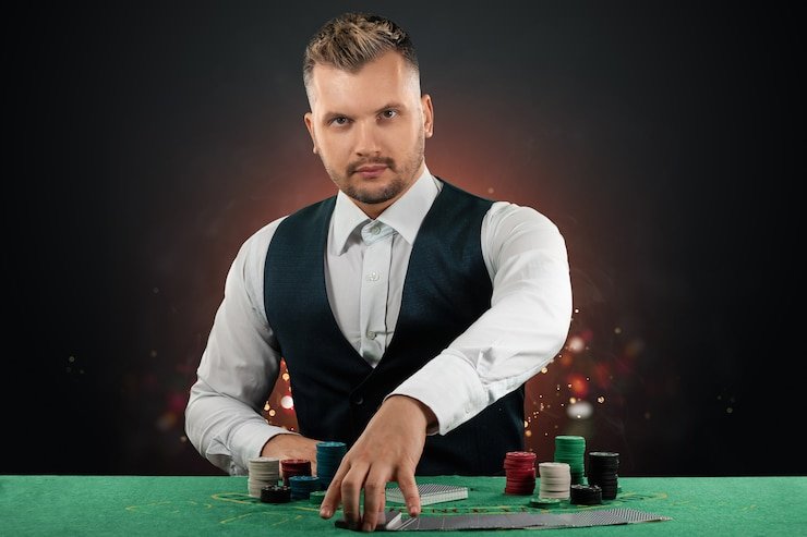 Meja baccarat live dengan dealer profesional dan antarmuka interaktif untuk pemain